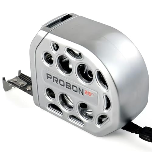 25ft Self-Locking MagneticStainless Steel Tape Measure, Black Laser Engraved Single-Sided Scale(Iinches/Feet),Automatic Lock,Washable & DropResistant