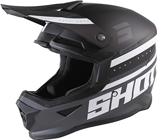 SHOT, Casque cross Furious Shining noir gris mat, L