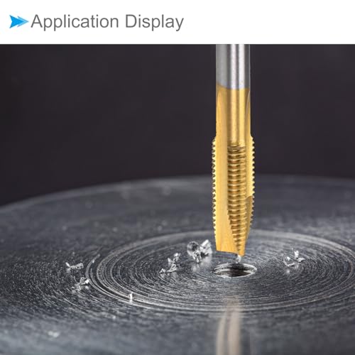 CoCud SpiralPunkte Gewindebohrer Metrisch M14 x 2 Gewinde Titan Beschichtet Hochleistungsstahl 6542 Schraube Fräsen Einfädeln Gewindebohrer - (Verwendung: für Abhören Bohrgerät) 1Stk