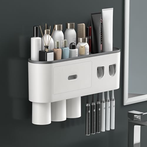 Étagère rangement en ABS gris pour optimiser les petits espaces bain - 8