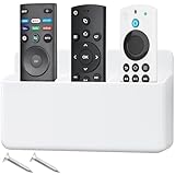 Zglmydrem.yn 3 Slots Einstellbare Fernbedienungshalter Wandhalterung, TV-Controller-Halter Hohl Bodenschlitz Einfaches Telefonladen, Kleber-Fernbedienungshalter, Wandstifthalter für Büro, Schule