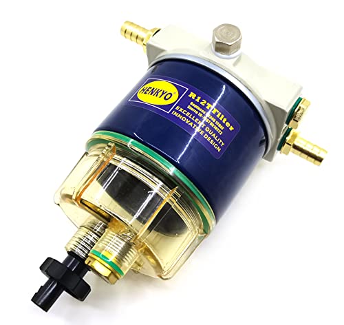 Marine R12T R12T Fuel Water Separator - 120At Npt Zg1/4-19 - Replaces S3240, 18-7947, 187947, 17670-Zw1-030Gh, 99105-20006, 9-37812, 120R-Rac01, 120R-Rac02 Gas And Diesel Engines #TOP21