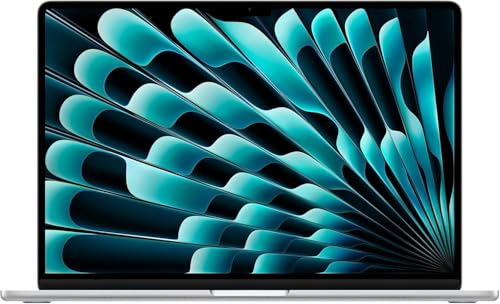 Image of 2023 Apple MacBook Air with Apple M2 Chip with 8-Core CPU /10-Core GPU (15-inch, 16GB RAM, 256GB SSD Storage) (QWERTY English) Silver (Renewed)