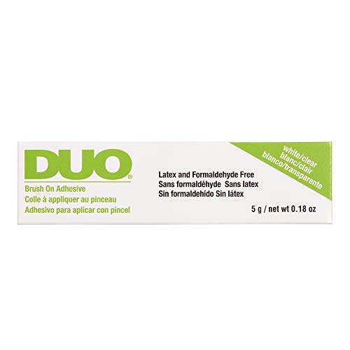 Duo Brush-On Lash Adhesive Clear with Vitamins A, C & E, Clear, 0.18 oz 1 Pack