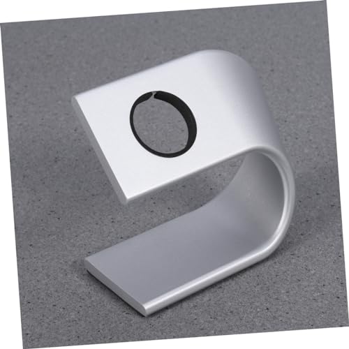 Soporte de carga u shape para reloj de mesa base plateada estable Hemobllo 6