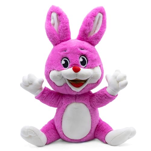 Image of Mirada Cute Pink Happy Bunny Soft Toy | Super Cute & Cuddly Plush Rabbit Toy for Kids /Babies | Washable & Lightweight | Best Gift for Rakhi, Return Gifts, Birthday Parties - 25cm