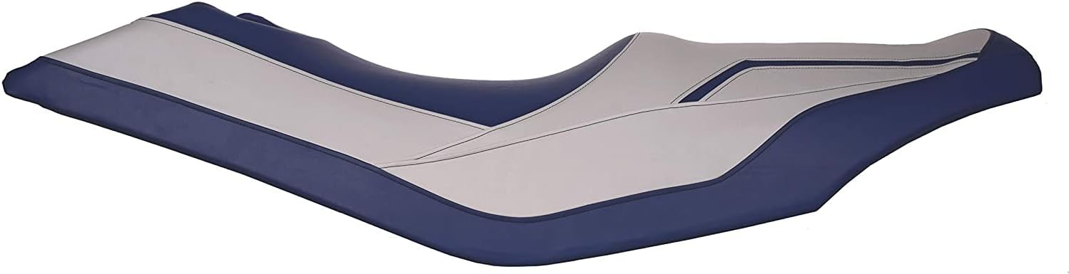 BlackTip Jetsports Premium Seat Cover Compatible with Sea-Doo 2009-2010 GTI, GTI SE, Wake 155 (Deep Blue/Gray)