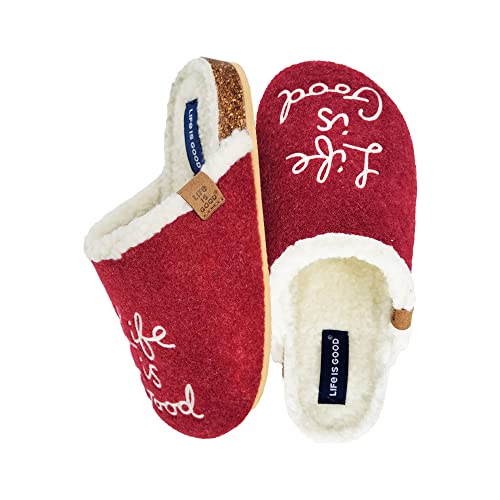 Life is Good Women's Closed Toe Mule Slippers, 302891W - Indoor/Outdoor Soft Slip-on - Comfortable Lightweight Plush Slide with Cushioned Support & EVA Outsoles2