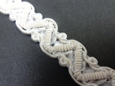 No.3239手芸用ブレード_白色_幅1cm×長さ3ｍ巻き