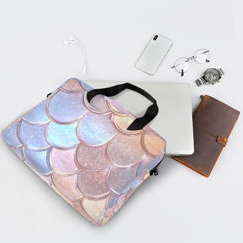 Funda portátil para laptop ALAZA con diseño escamas de sirena miniatura 7