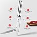 Toni Sharpe Kitchen Knife Set of 5 Japanese Kitchen Knives - Stainless Steel Chef, Carving, Bread, Utility and Paring Knife for Cooking and Baking