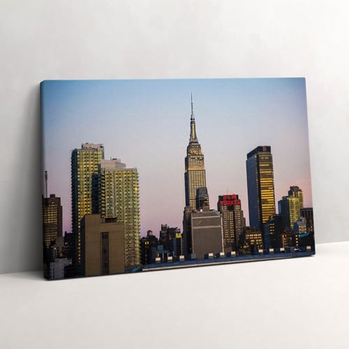 Impression sur toile New York 60x40cm : tableau photo décoration murale moderne pour chambre