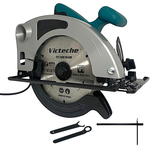 Sega Circolare 185mm 1600W a immersione profondità di Taglio Regolabile 45° (42mm) 90° (65mm) 4500 Giri/min ideale per legno, metallo morbido, piastrelle e PVC