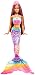 Barbie Dreamtopia Mermaid Rainbow Lights Doll, Dark Brown & Pink Hair