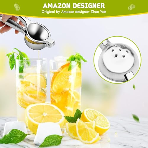 Presse Agrumes Manuel - Presse-citron, Presse Fruit, Adapté À Tous Les Agrumes, Pour Maximiser La Fraîcheur Et Le Goût, Facile À Utiliser, Passe Au Lave-vaisselle - Pour Bar, Cuisine, Restaurant – Image 3