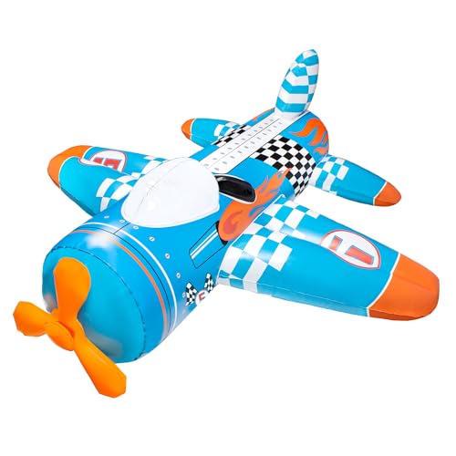 Poolmaster Inflatable Swimming Pool Float Aviator Airplane Pool Rider Toy for Kids