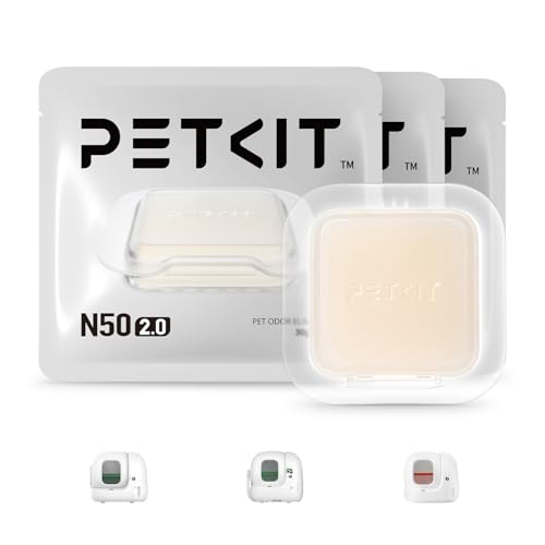 PETKIT N50 Odor Eliminator 2.0 Exclusive for PuraMax and PuraMax 2 Self-Cleaning Cat Litter Box Automatic Cat Toilet Box Smell Control Remover (Pack of 3)
