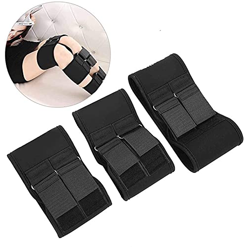 Ceinture de correction de type de jambe noire réglable pour genoux cagneux - 2