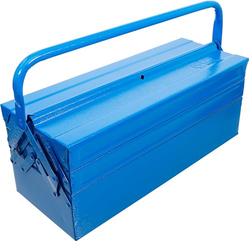 BGS 33002 | Metall-Werkzeugkasten | leer | 530 x 200 x 200 mm | 5 Fächer | Stahlblech