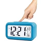 ★ GUT DAS verwendete Material und widerstandsfähig Haptik. Hervorragende Sichtbarkeit Bildschirm mit Stunden Wecker Datum und Temperatur oder Feuchtigkeit. In die automatisch im Dunkeln Nachtlicht schaltet eines hellblau Tenue sehr angenehm um nichts ohne störende