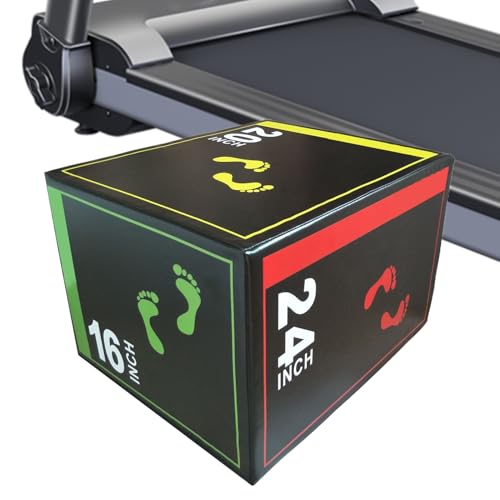 Box Jumps para gimnasio en casa cajon pliometrico 40x50x60 antideslizante