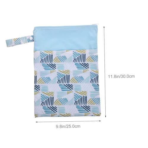 Bolsa de aseo portátil para mujeres, color azul miniatura 2