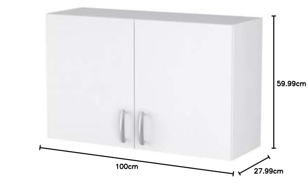 Demeyere 13 CASA Adria 'A1 Suspendue 100 cm 2 Ante. Dim. 100 * 28 * 60H cm. melamina. Blanc.