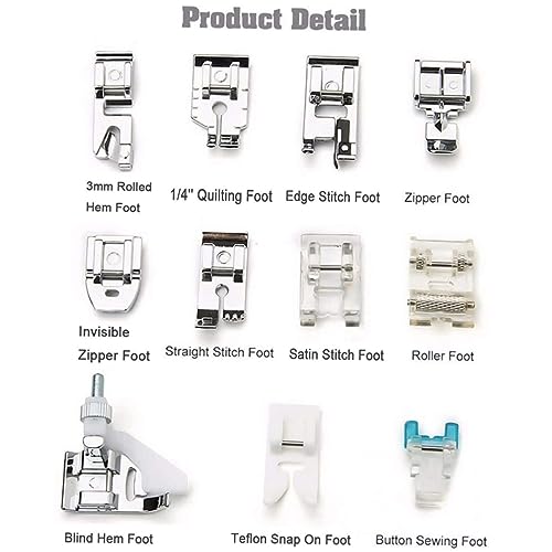 Kit Multifuncional de Pies para Máquina de Coser miniatura 2
