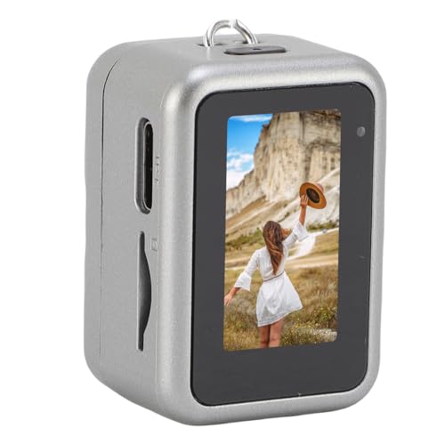 Porte-clés caméra 1080P avec écran couleur de 0.96 pouce et carte 64Go incluse gris