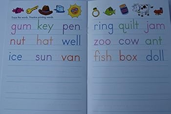 Toy Let's Grow Smart Handwriting Printing Practice Wipe-clean Work Book
