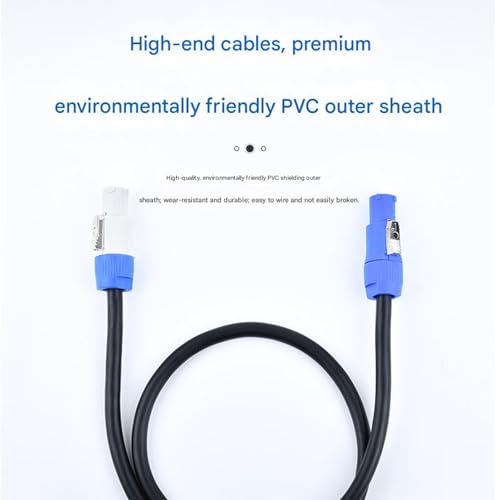 Équipement d'éclairage professionnel avec câble de connexion d'alimentation monophasé robuste