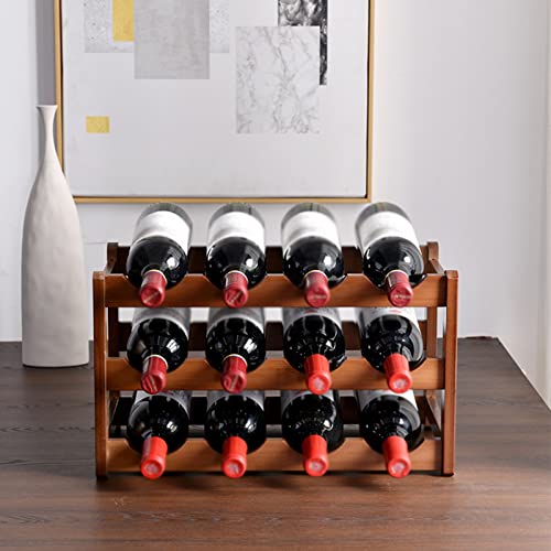 Support pour bouteilles de vin en bois de bambou au design chic - 3