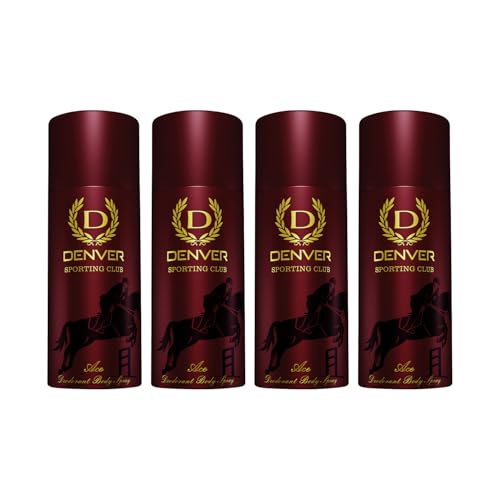Image of Denver ACE Deodorant For Men, 165 ML Each, Pack of 4|Long Lasting Deodorant For Men