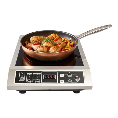 Plaque de cuisson à induction, 1 plaque de 3500 W, plaque de cuisson de 30 cm, plaque à induction portable, 10 niveaux de chauffage, efficacité APF à 3...