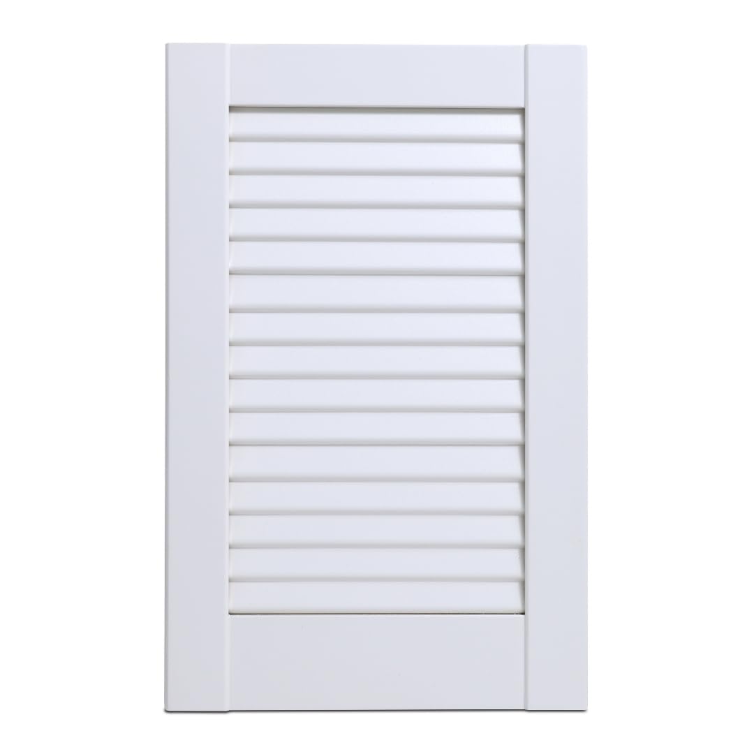 Full Stylish Door, Pine Wood, Closed Natural or White Color, Slatted Wardrobe Doors, Internal Cupboard Doors, Various Sizes (White [mm] 1700x594)