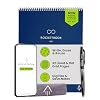 Rocketbook Flip Reusable Smart Notepad, Top Bound Spiral Notebook Lined and Dotted Pages Letter Size 8.5x11, Premium, Navy Blue (Pack of 1)