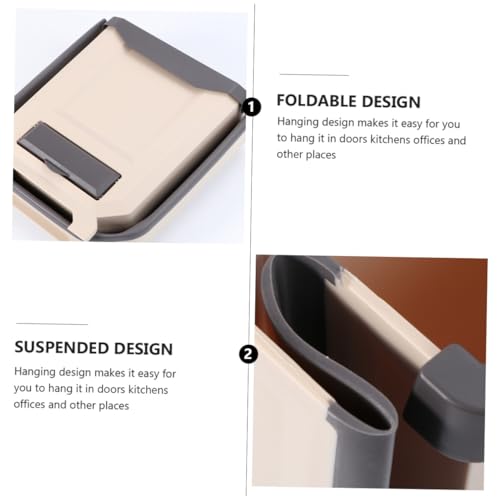 Contenedor compacto colgante de basura para cocina miniatura 4