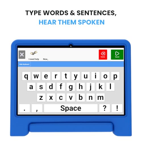 TalkingTiles - AAC Device for Autism & Speller Board. Communication Board for Nonverbal Kids & Adults. Alternative to PECS & Communication Cards. Augmentative Alternative Communication Tablet.