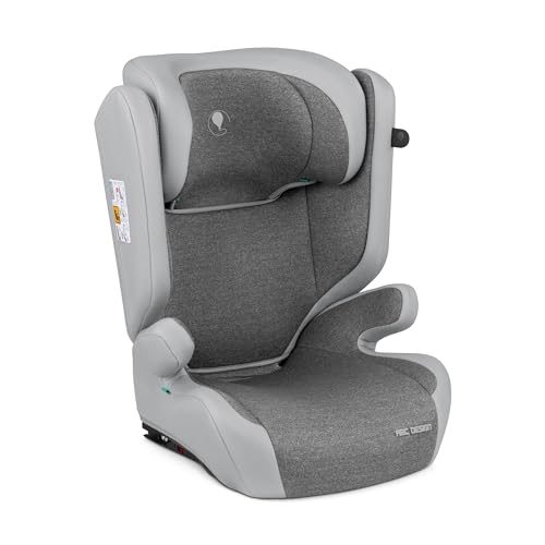 ABC Design Kindersitz Mallow 2 Fix i-Size – Mitwachsender Autositz für Kinder von ca. 3-12 Jahren (100-150 cm) mit Isofix, 3-Punkt-Gurtsystem Befestigung und integriertem Seitenaufprallschutz (pearl)