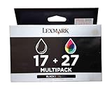  Lexmark Pack Cartouche d\'encre d\'origine 17 + 27 1 x noir, couleur (cyan, magenta, jaune)