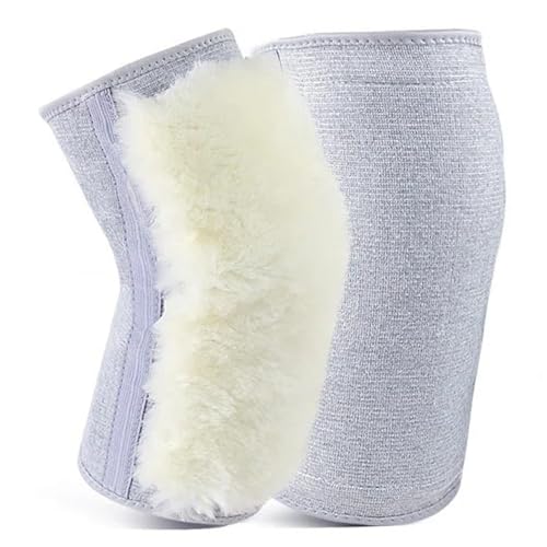 Knee Warmers Winter Thermal Cashmere Wool Ski Knee Brace, Stretchy Comfortable Warmers for Women & Men Arthritis Pain Relief Sleeves Support Pad Men Ski Brace