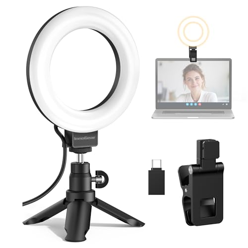 InnoGear On-Camera Video Conference Light with Tripod