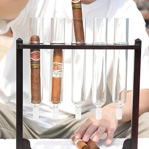 Infuseur de saveur de cigare en verre et bois de prestige - 6