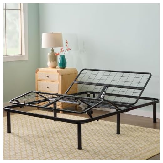 LINENSPA Adjustable Bed Base - Motorized Head and Foot Incline - Quick and Easy Assembly