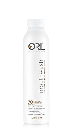 ORL Natural Organic Mouthwash Uniquely Formulated to Clean Your Mouth Whiten Your Teeth Strengthen Tooth Enamel