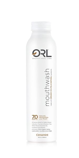 ORL Natural Organic Mouthwash Uniquely Formulated to Clean Your Mouth Whiten Your Teeth Strengthen Tooth Enamel