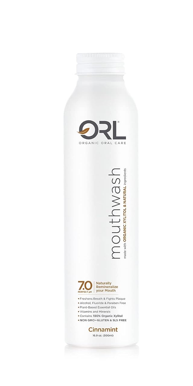 ORL Natural Organic Mouthwash Uniquely Formulated to Clean Your Mouth Whiten Your Teeth Strengthen Tooth Enamel