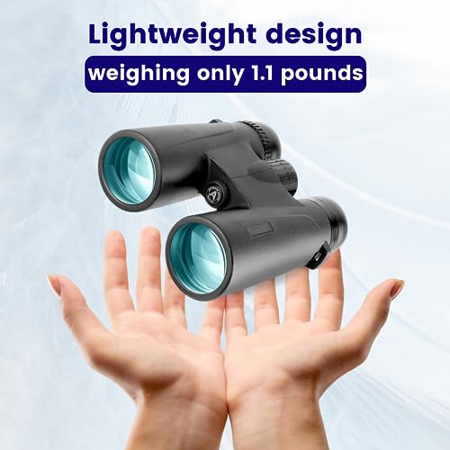Binoculares Thunderb 12x42 con adaptador para celular y trípode miniatura 7