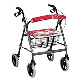 Uorisanigo Seat Cover for Rollator Walkers Cute Snowmen Christmas Decorations Rollator Walker Seat and Backrest Covers Washable Protection Decor Cover Rollator Accessories for Seniors
