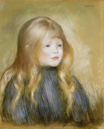 Peinture Renoir Tête d'enfant : sublimez un mur vide avec ce grand poster abstrait 60x90cm